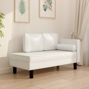 2-osobowa sofa, kremowa, sztuczna skóra - Sofy i kanapy - miniaturka - grafika 1
