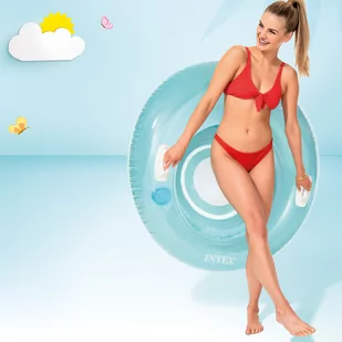 Intex Fotel dmuchany z uchwytami 119 cm 58883 - Pływanie - miniaturka - grafika 2