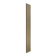Panele ścienne i boazeria - Panele ścienne 3D Lamel na czarnym filcu 265x30 cm Artizan 7 lameli - miniaturka - grafika 1