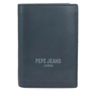 Portfele - Pepe Jeans Głęboki pionowy portfel z portmonetką niebieski 8,5x11,5x1 cm Skóra by Joumma Bags, Niebieski, Talla única, Pionowy portfel z portfelem - miniaturka - grafika 1