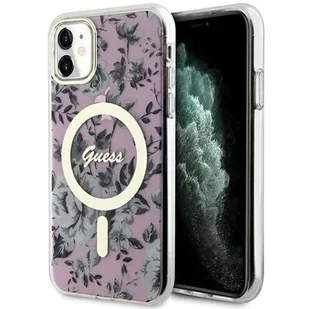 Guess GUHMN61HCFWSP iPhone 11 / Xr 6.1" różowy/pink hardcase Flower MagSafe - Etui i futerały do telefonów Guess GUHMN61HCFWSP iPhone 11 / Xr 6.1" różowy/pink hardcase Flower MagSafe - Etui i futerały do telefonów - miniaturka - grafika 1