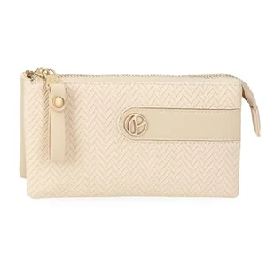 Pepe Jeans Sprig Portfel Trzy przegródki Beżowy 17,5x9,5x2 cms Skóra syntetyczna by Joumma Bags, Beis, Talla única, Portfel Trzy przegródki - Portfele - miniaturka - grafika 1