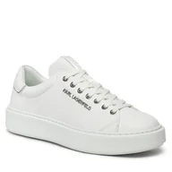 Sneakersy męskie - Sneakersy KARL LAGERFELD KL52219 Biały - miniaturka - grafika 1
