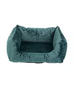 Legowiska dla psów - FERA Glamour sofa legowisko prostokątne zielone rozm. L - miniaturka - grafika 1
