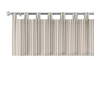 Dekoria Lambrekin na szelkach szaro białe pasy 1,5cm) 390 × 40 cm Quadro 1358-136-12 - Zasłony - miniaturka - grafika 1