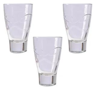 KUBEK SZKLANKA SZKLANKI DO NAPOJÓW 370 ml ZESTAW KOMPLET 3 szt - Kubki - miniaturka - grafika 1
