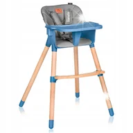Krzesełka do karmienia - KRZESEŁKO DO KARMIENIA LIONELO KOEN 2W1 DREWNIANE z Pasami i Stolikiem - miniaturka - grafika 1