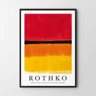 Obrazy i zdjęcia na płótnie - Plakat Rothko Black Orange Yellow - miniaturka - grafika 1