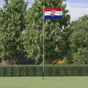 Flaga Chorwacji z masztem, 6,23 m, aluminium - Flagi i akcesoria - miniaturka - grafika 1