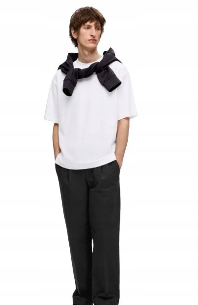 SELECTED HOMME MESKI T- SHIRT BIAŁY GŁADKI S DRF