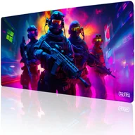 Podkładki pod mysz - PODKŁADKA POD KLAWIATURĘ Neon Squad 100x50 TILT XL Prezent Na biurko XXL - miniaturka - grafika 1