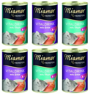 Miamor VitalDrink Mix smaków 6x135ml - Mokra karma dla kotów - miniaturka - grafika 1