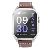 Smartwatch - Hoco Y17 Srebrny/Brązowy - miniaturka - grafika 1