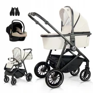Wózki dziecięce - TIBI Milukids Wózek dziecięcy 3w1 Luksusowy Beż - miniaturka - grafika 1