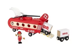 Brio GmbH BRIO GmbH 33886 żelaza-transport Helicopter akcesoria część drewna pociąg 33886 - Zabawki konstrukcyjne - miniaturka - grafika 2