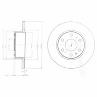 Tarcze hamulcowe - Tarcza hamulcowa DELPHI BG4164 - miniaturka - grafika 1