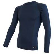 Koszulki sportowe męskie - Męska koszulka Sensor Merino DF dł.r. Rozmiar: M / Kolor: niebieski - miniaturka - grafika 1