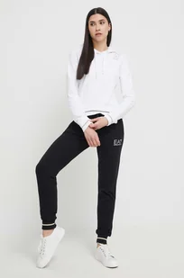 EA7 Emporio Armani dres lounge kolor biały - Dresy damskie - miniaturka - grafika 1