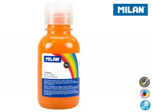 MILAN Farba tempera 125 ml pomarańczowa - Przybory szkolne - miniaturka - grafika 1