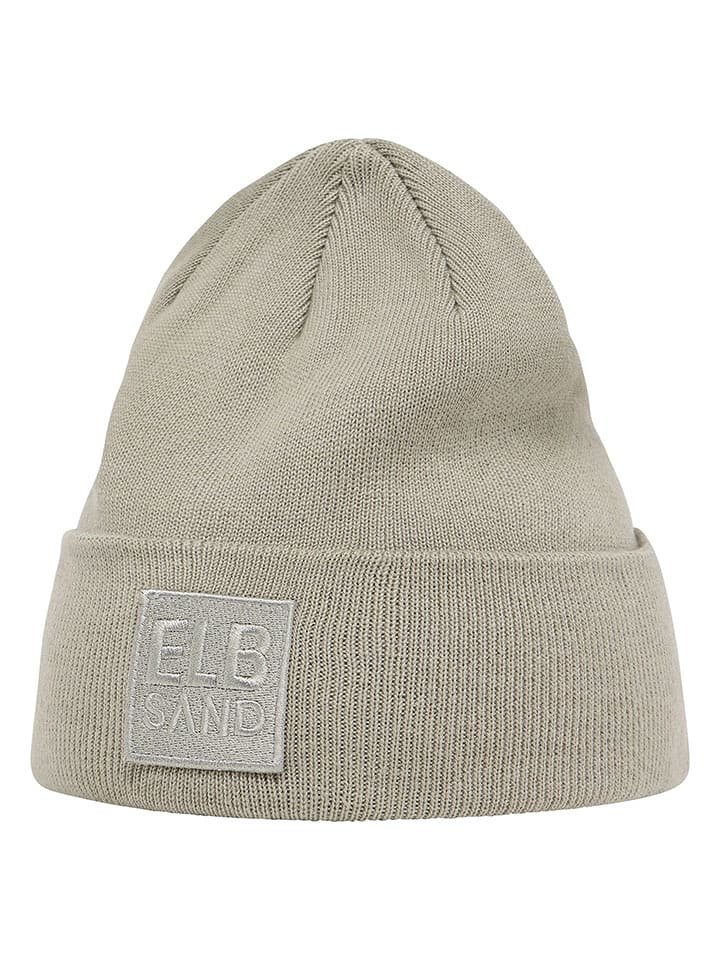 ELBSAND Czapka beanie w kolorze beżowym