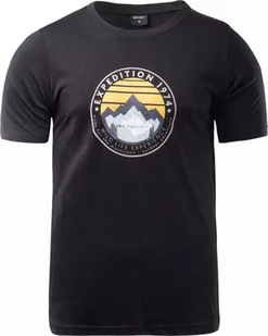 Męska koszulka z krótkim rękawem Hi-tec Zorge czarna rozmiar XXL - Koszulki męskie - miniaturka - grafika 1