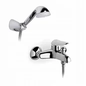 Baterie umywalkowe - Roca Bateria Wannowa Ścienna Chrom Monodin Top - miniaturka - grafika 1