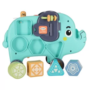 Słonik interaktywny montessori wbijak sorter klocki młotek 26cm - Sortery dla dzieci - miniaturka - grafika 6