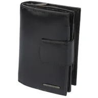 Portfele - Portfel damski ze skóry Bellugio czarny - miniaturka - grafika 1