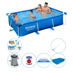 Bestway Steel Pro 259x170x61 cm Rechteckig - Basen Combi Deal - Baseny ogrodowe - miniaturka - grafika 1