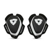 Akcesoria motocyklowe - Ślizgacze Kolan REV'IT! Złamany Biały/Czarny - miniaturka - grafika 1