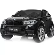 Pojazdy elektryczne dla dzieci - Super-Toys ORYGINALNE BMW X6M 2 OSOBOWE 2x120 WAT - W NAJLEPSZEJ WERSJI, MIĘKKIE SIEDZENIE, PILOT 2.4 GHZ, LAKIER/ 2168 JJ-2168-LAKIER-CZARNY - miniaturka - grafika 1