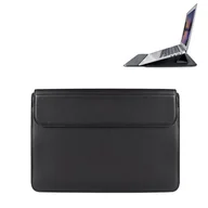 Torby na laptopy - Devia etui pokrowiec torba do laptopa / MacBooka Ultra-Thin z funkcją podstawki 13,3'' wodoodporna sztuczna skóra czarny - miniaturka - grafika 1