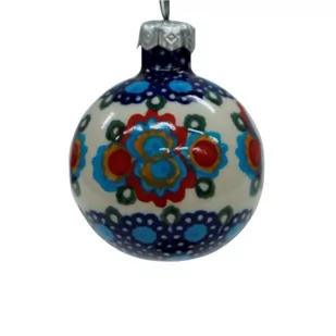 Ceramiczna bombka mała Ceramika Bolesławiec - Bombki - miniaturka - grafika 1