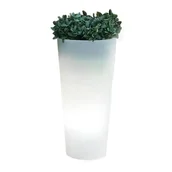 Lampy ogrodowe - Lampa stojąca Gardena Moderno ABR-LODM-E27 Abruzzo doniczka IP65 biały - miniaturka - grafika 1