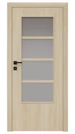 Drzwi wewnętrzne - Dre Drzwi Wewnętrzne Z Szybą Arte 20 Okleina Dąb Piaskowy - miniaturka - grafika 1