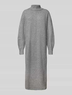 Sukienka o kroju oversized z dzianiny z dodatkiem wełny model ‘MALOU’ - Sukienki - miniaturka - grafika 1
