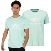 Odzież taktyczna i umundurowanie - Alpha Industries Koszulka Basic 100501 43 - Miętowa - miniaturka - grafika 1