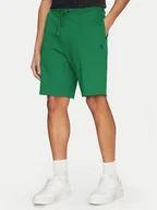 Spodenki damskie - U.S. Polo Assn. Szorty sportowe MUP3354 Zielony Regular Fit - miniaturka - grafika 1