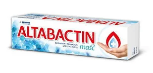 Sandoz GMBH Altabactin maść na rany, opażenia i odmrożenia 20 g 3153521 - Problemy skórne Sandoz GMBH Altabactin maść na rany, opażenia i odmrożenia 20 g 3153521 - Problemy skórne - miniaturka - grafika 1