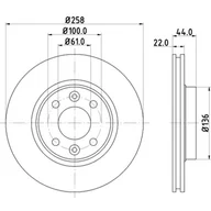 Tarcze hamulcowe - Tarcza hamulcowa HELLA PAGID 8DD 355 119-461 - miniaturka - grafika 1