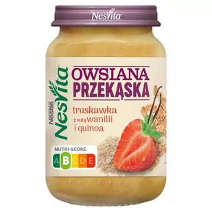 NesVita Owsiana przekąska truskawka z nutą wanilii i quinoa 190 g - Soki i napoje niegazowane - miniaturka - grafika 1