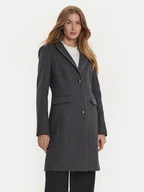 Płaszcze damskie - Morgan Płaszcz wełniany 242-GLAM Szary Regular Fit - miniaturka - grafika 1