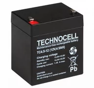 Baterie do zasilaczy awaryjnych UPS - Akumulator Technocell 12V 4,5Ah  -  - 38 sklepów w całej Polsce - miniaturka - grafika 1