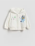 Bluzy dla dziewczynek - Reserved - Bluza Bluey - złamana biel - miniaturka - grafika 1