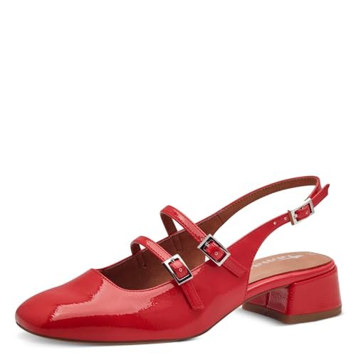 Tamaris Damskie czółenka 1-29510-44, czerwone patent, 38 EU, Red Patent, 38 EU