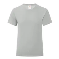 Koszulki dla dziewczynek - Koszulka dziewczęca ICONIC z odrywaną metką Fruit of the Loom - Zinc 9-11 - miniaturka - grafika 1