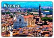 Magnesy - FLORENCJA - Katedra - Panorama miasta - Włochy - Magnes na lodówkę - miniaturka - grafika 1
