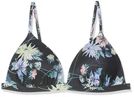 Stroje kąpielowe - O'Neill O'Neill PW Fiji Mix damskie bikini top czarny Black Aop W/Green 36C 9A8514 - miniaturka - grafika 1