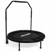 Trampoliny - VIRTUFIT SKŁADANA TRAMPOLINA FITNESS Z UCHWYTEM 100 CM - miniaturka - grafika 1