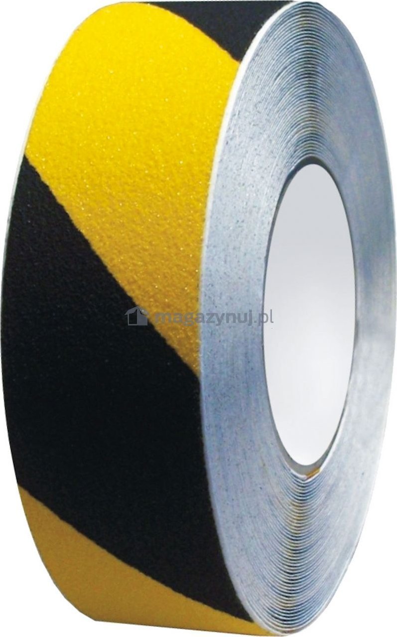 ASTAT Taśma antypoślizgowa. Wymiar: 100 mm x 18 mb zółto-czarny